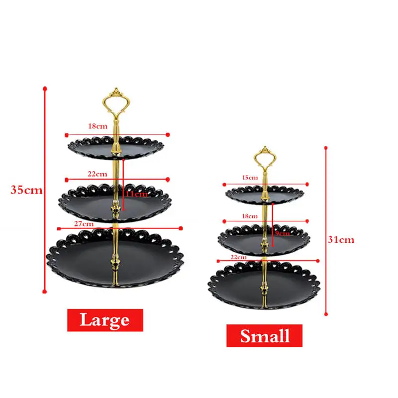  Detachable 3 Tiers Cake Stand Cupcake Candy Dessert Pastry Display Stand For Wedding Party Cake Dis