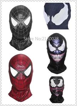 

2pcs/lot High Quality Adult Spider-man Venom Lenses Cosplay Deadpool Mask Costumes Halloween Superhero Spiderman Venom Masks