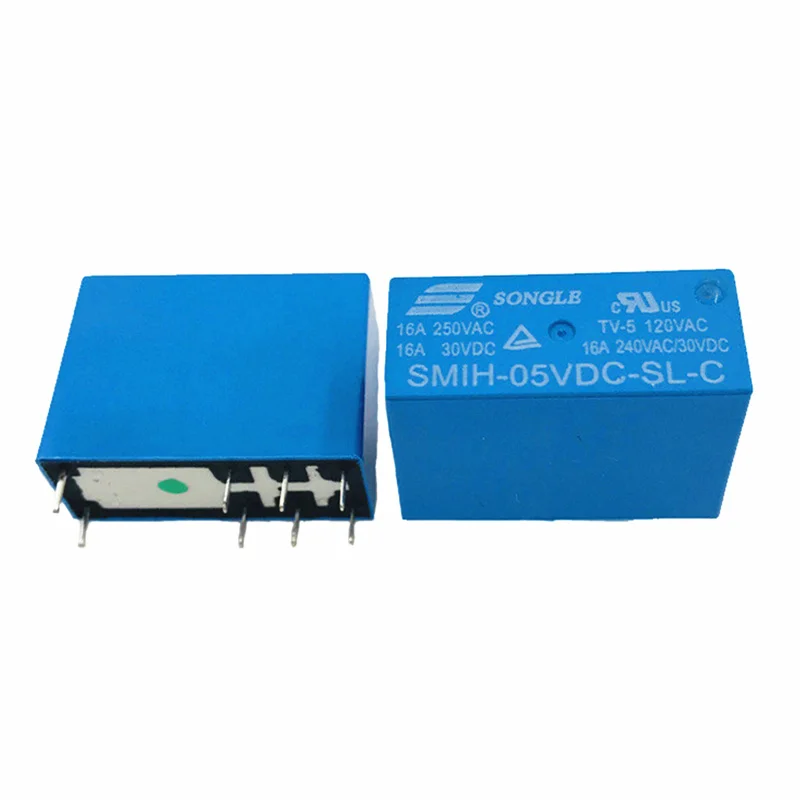 

SMIH-05VDC-SL-C SMIH-12VDC-SL-C SMIH-24VDC-SL-C16A Relay normally open 8 feet