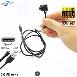 Geniuspy 15*15mm Mini Size Type C USB Camera 1080P 720P Micro USB OTG Camera  Audio CCTV Camera For Android Mobile Phones
