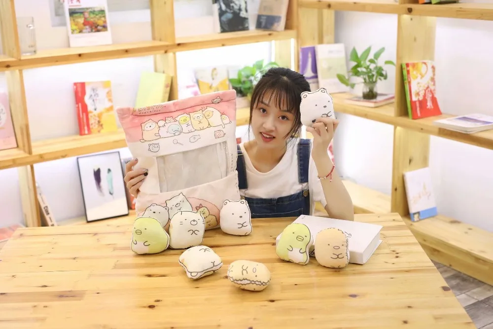 Набор подушек для закусок содержит 8 плюшевых кукол, милый Ryan Cinnamoroll, SAN-X, динозавр, Anpanman, водные животные, подарки для детей