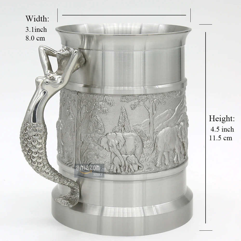 Восточная Оловянная пивная кружка-чистый оловянный 97% бессвинцовый ...