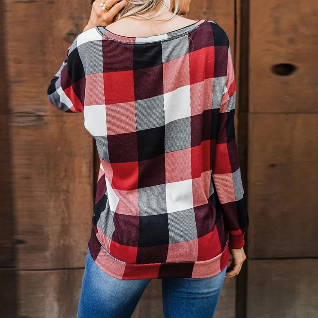 Poleras mujer de moda camiseta mujer футболка Толстая Женская трикотажная кофта на Prin футболка с открытыми плечами с длинным рукавом Топ, футболка, рубашка