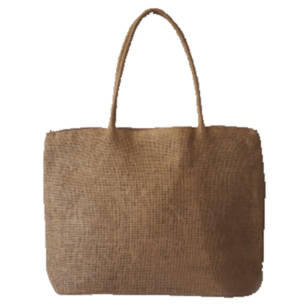 2021 New Fashion Women Handbag Simple Candy Color Large Straw Beach Bag Women Casual Shoulder Bag 