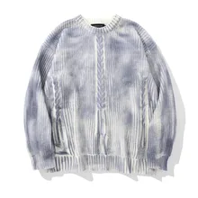 Men's Sweaters Men's Original European and American Popular Logo Sweater SuFeng Street Trend Easing Round Collar Jumper