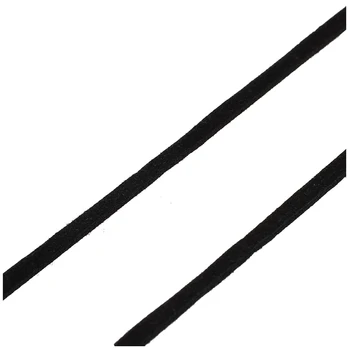 

New 18m Suede Leather String Ribbon Cord 2mm Black DIY Deco