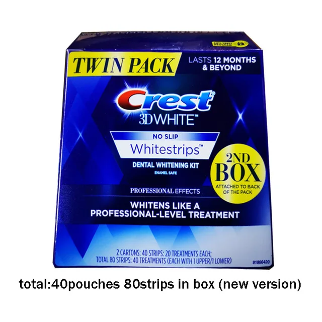 Genuine 3D White Strips Luxe Professional Effects Oral Hygiene Care Tooth Whiter Bleaching Teeth Whitening Strips