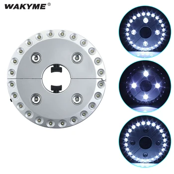 

WAKYME 28 LED Sliver Pole Patio Umbrella Lamp 3 Brightness Mode Tent Outdoor Camping Light Lightweight and Portable
