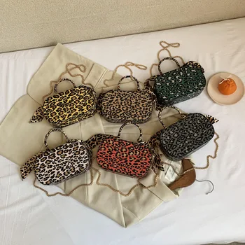 

Brand Original Design Leopard Plush Bag Cute Winter New Texture Joker Shoulder Diagonal Fashion Bag