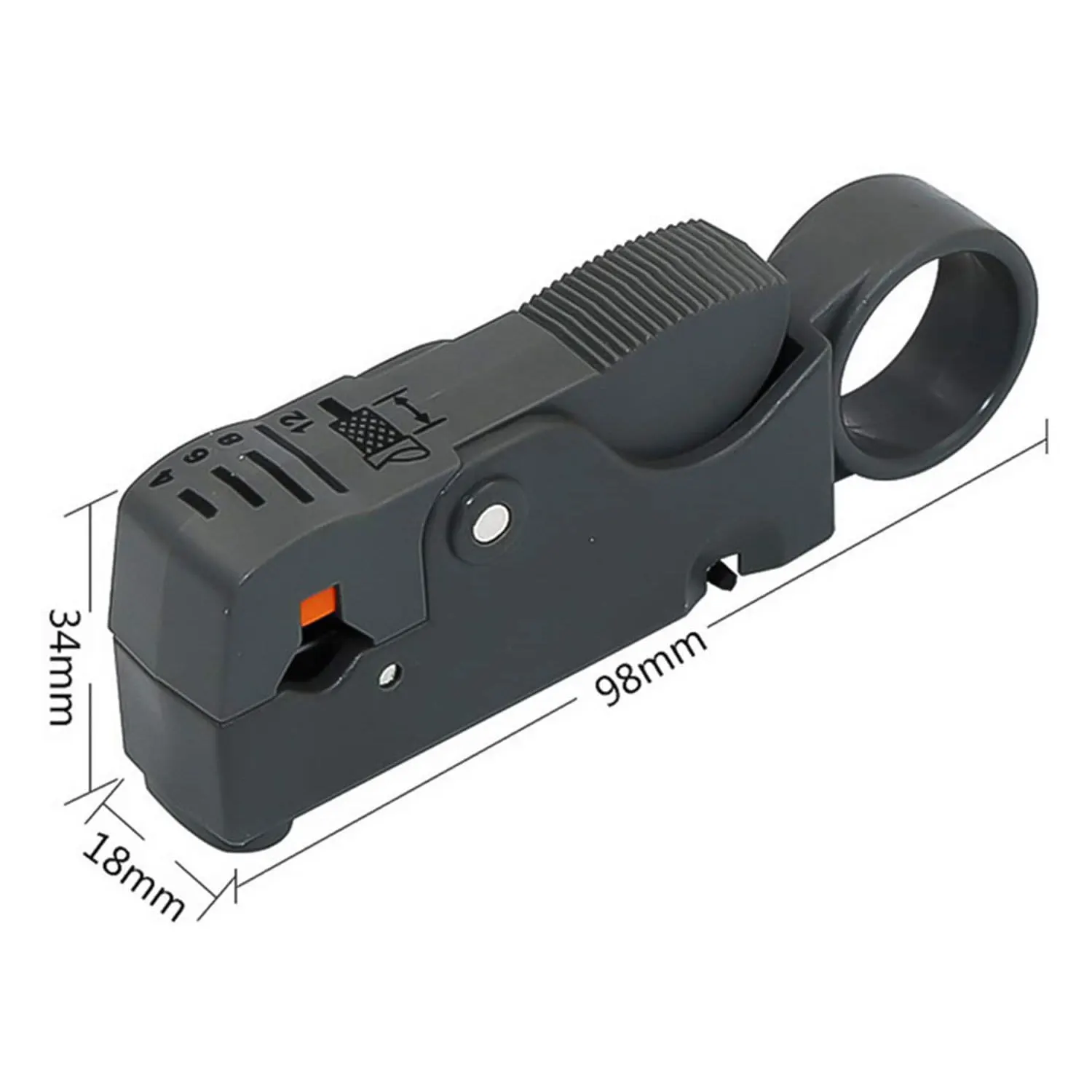 Coax Cable Stripper 2 Blades Stripping Pliers Wire Stripper Cutter Tool Stripping Length Adjustable