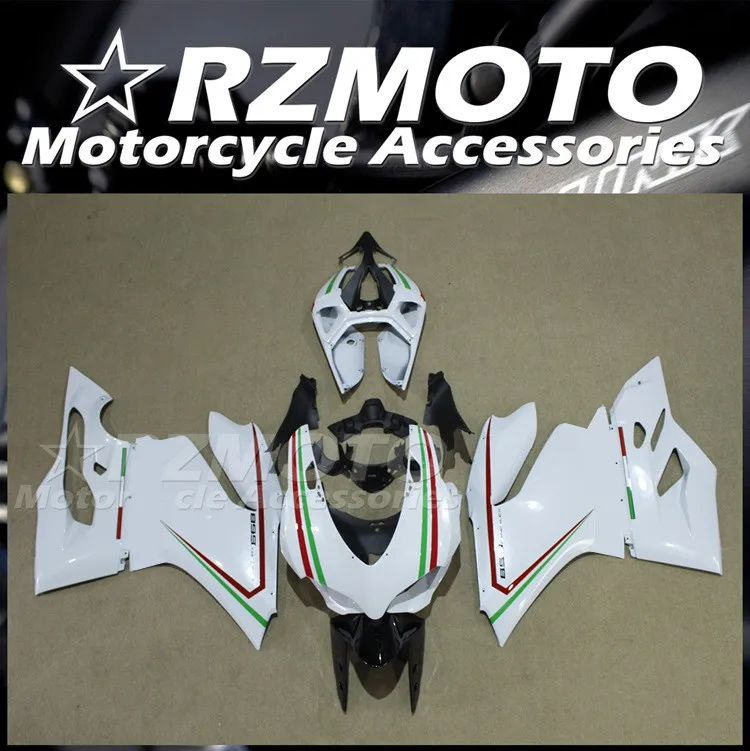 

Injection New ABS Motorcycle Fairings Kit Fit for Ducati 899 1199 Panigale s 2012 2013 2014 12 13 14 Bodywork set White Bright