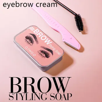 

Eyebrow Styling Gel With Eyebrow Brush And Eyebrow Trimmer Wild Eyebrow Cream Colorless And Long-lasting Eyebrow Soap