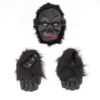 

Halloween Party Mask Ferocious Orangutan Ape Full Face Mask The Rise Of Planet Of the Apes Cosplay Supplies Festival Party Masks