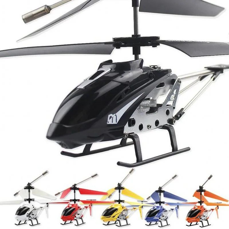 

RC Helicopter 3.5 CH Radio Control Helicopter with LED Light Quadcopter Anti-collision Equipped With Gyro Alloy Aircraft
