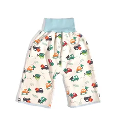 Bebê fralda pano capa reutilizável calças algodão produto urinário de cintura alta infantil enfermagem treinamento recém nascido fralda à prova dwaterproof água