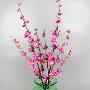 

High-quality Imitation Peach Blossom Peach Blossom Branch Artificial Plum Branches False Branch Artificial Flower Wedding Decora