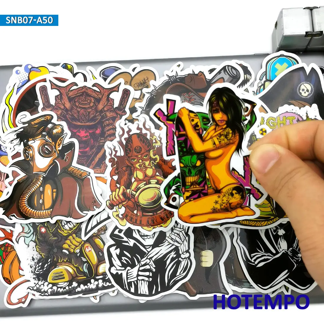 50pcs Punk Rock Graffiti Mix Weird Funny Fashion Stickers for Mobile Phone Laptop Luggage Skateboard Bike Car Art Style Stickers