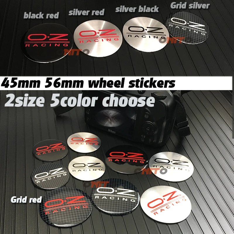 

Hot 45mm 4.5cm 56mm 5.6cm 2.2" 5olors Wheel RiM Cap Emblem Sticker Covers Decal Auto Styling Decoration Label For ALL Car
