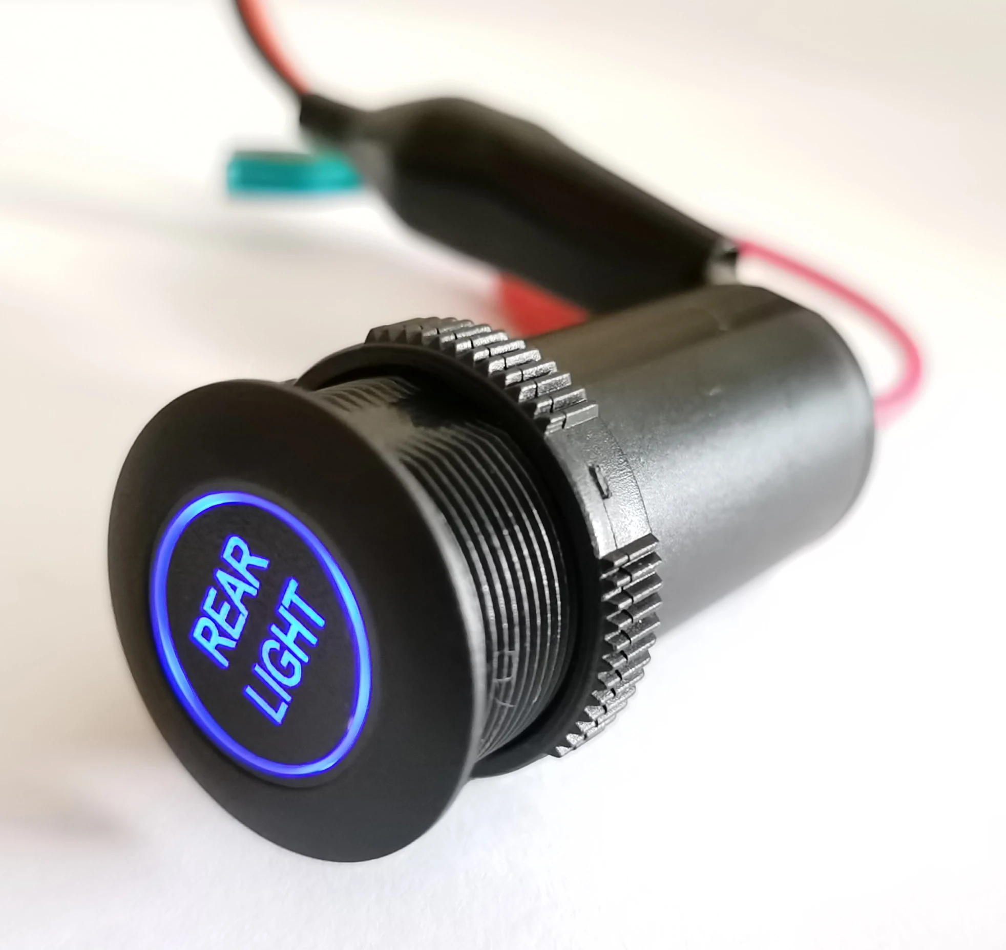 

12v 24v Car Boat Touch Control Push Button Switch on off Blue Led Rear Light