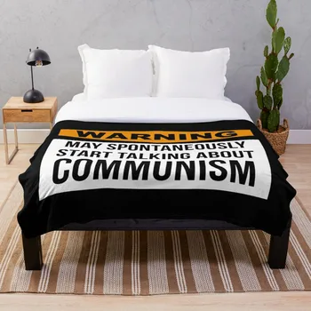 

Communist Throw Blanket Soft Sherpa Blanket Bed Sheet Single Knee Blanket Office Nap Blanket