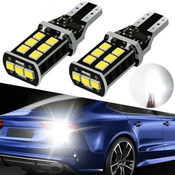 

Parts LED Headlight Accessories 2pcs White Bulb Reverse Light T15 W16W