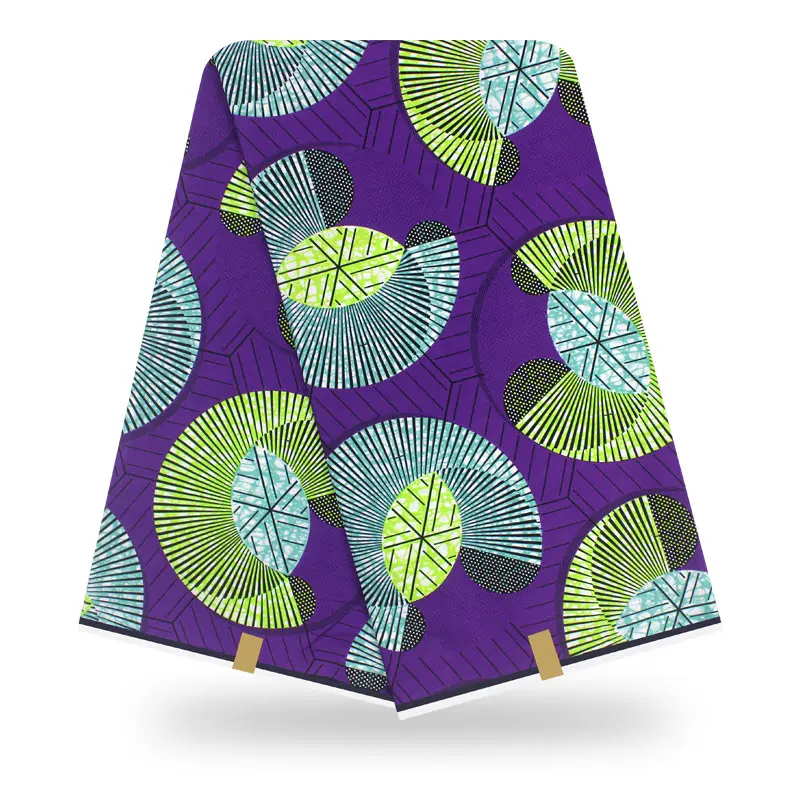 Стиль хлопок африканская вощеная ткань принтом настоящий голландский 6 ярдов/партия для шитья Нигерия Анкара материал H191206