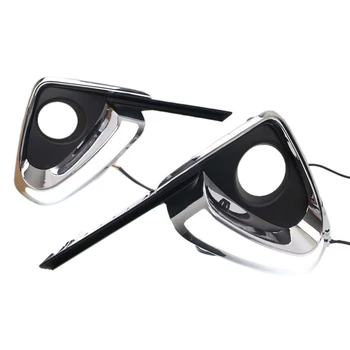 

for Toyota Fortuner 2015-2016 Pair LED Running Light Lamp DRL with Turn Signal