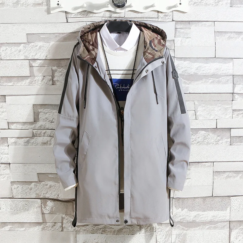 

Autumn MEN'S Coat Thin Type for Spring And Autumn Jacket Young MEN'S Slim Fit Casual Coat Korean-style Men'S Wear Fashion on Clo