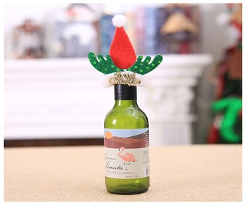 

Christmas Wine Bottle Protection Cap/Bar Table Decor/Home Decor/DIY House/Christmas Home Decorations/Christmas Gifts