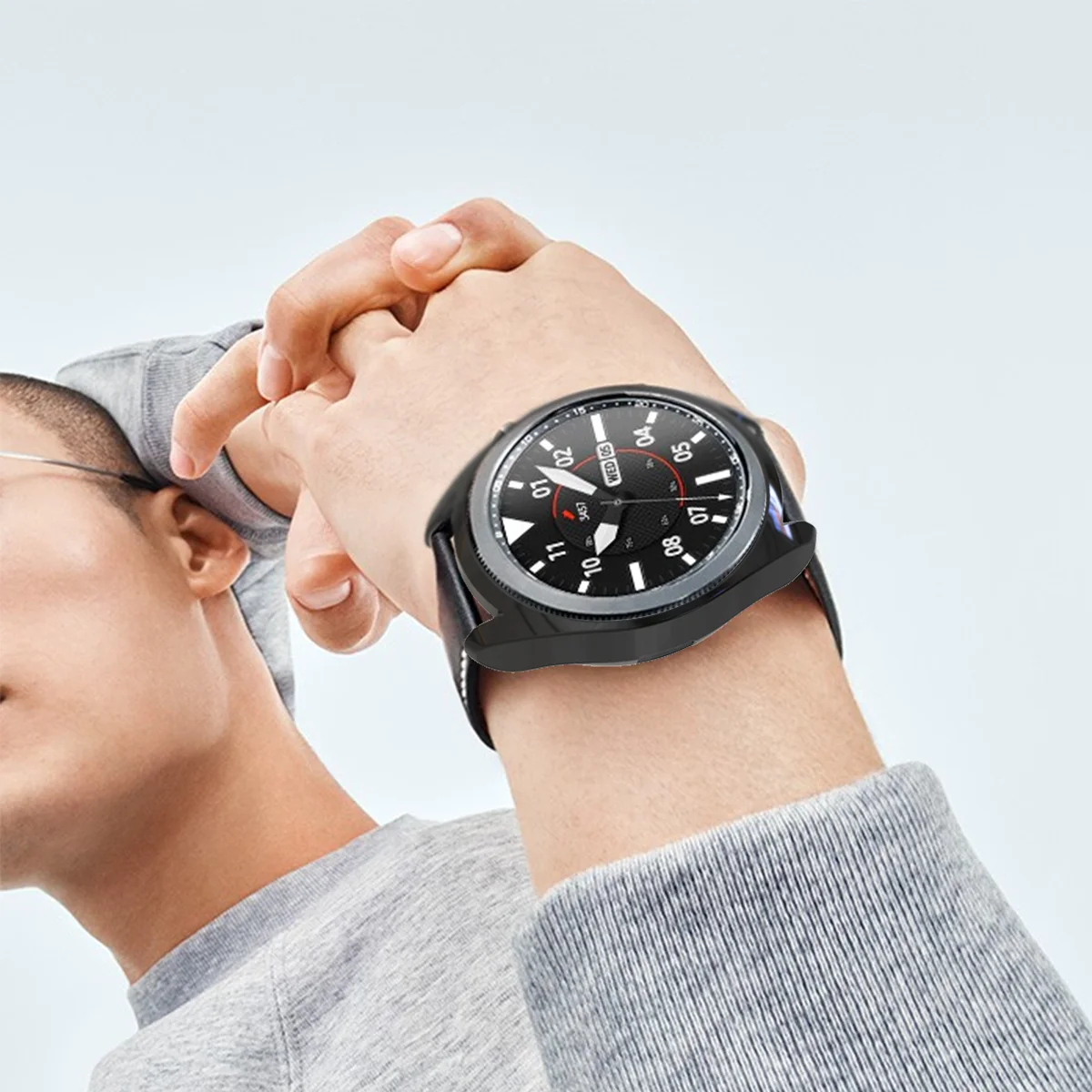 Premium TPU Bumper Case for Samsung Galaxy Watch 3 - Protective Smartwatch Cover
