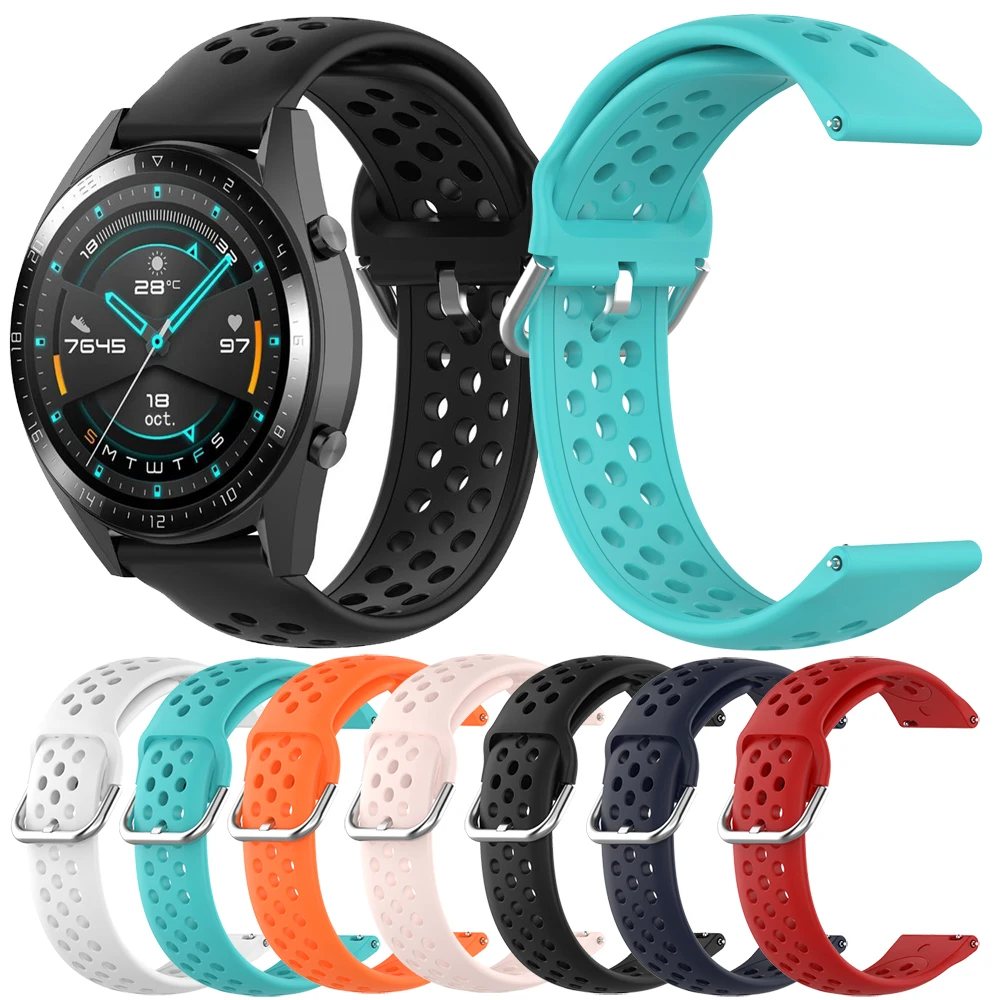 Ремешок Essidi 22 мм для Xiaomi Huami Amazfit GTR 47 мягкий силиконовый браслет часов смарт