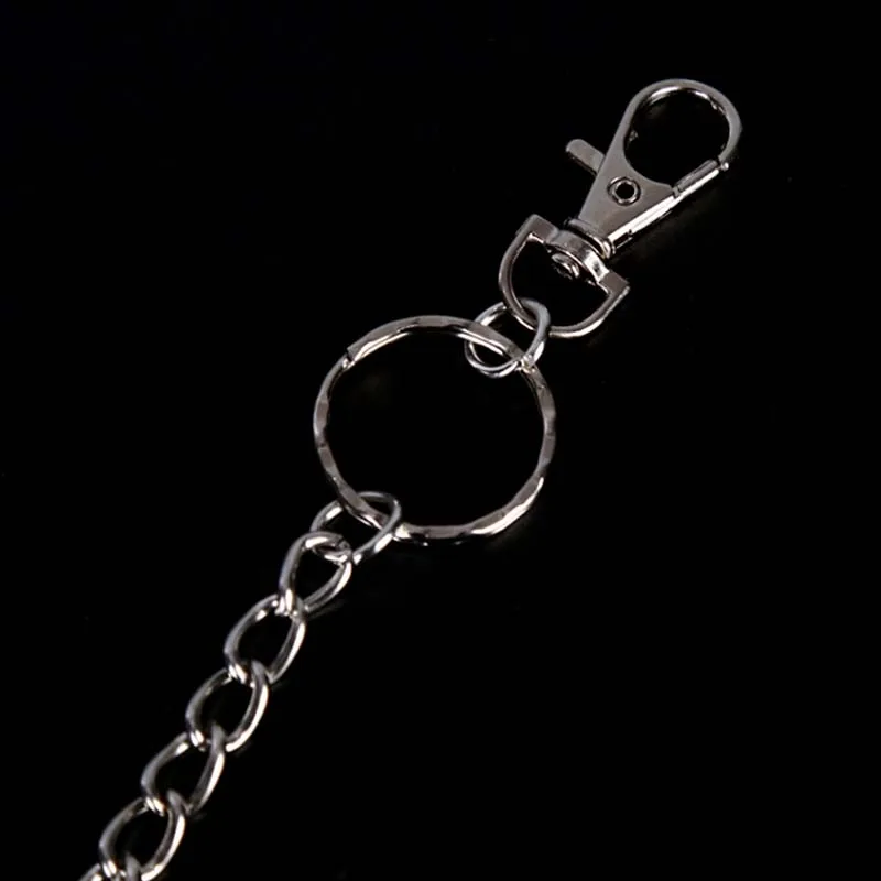 Punk удлиненные металлический Hipster ключ кошелек ремень-кольцо клип брелок 3 типа в стиле хип-хоп, брелки для ключей со штанами Декор Аксессуары