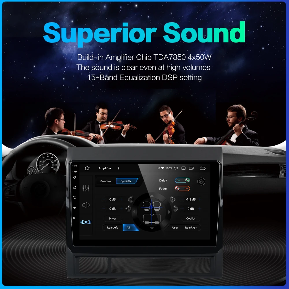 Clearance Dasaita 9" IPS Screen Car Radio Android 9.0 DSP 1 Din for Toyota Tacoma 2011 2012 GPS Navigation MP3 64G ROM 1080P Video MAX6 3 Clearance Dasaita 9" IPS Screen Car Radio Android 9.0 DSP 1 Din for Toyota Tacoma 2011 2012 GPS Navigation MP3 64G ROM 1080P Video MAX6 3