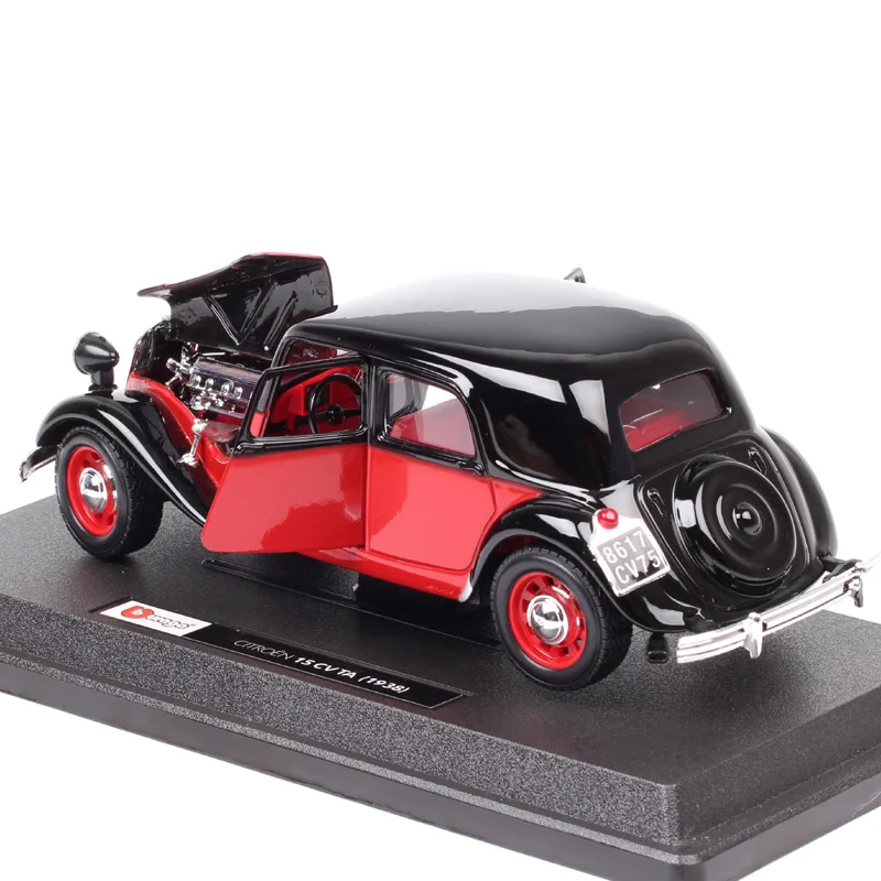 Bburago 1/24 весы классические citroen TA 15CV тяга Avant 1938 автомобили Diecasts и игрушки модели автомобилей миниатюрные авто для детей