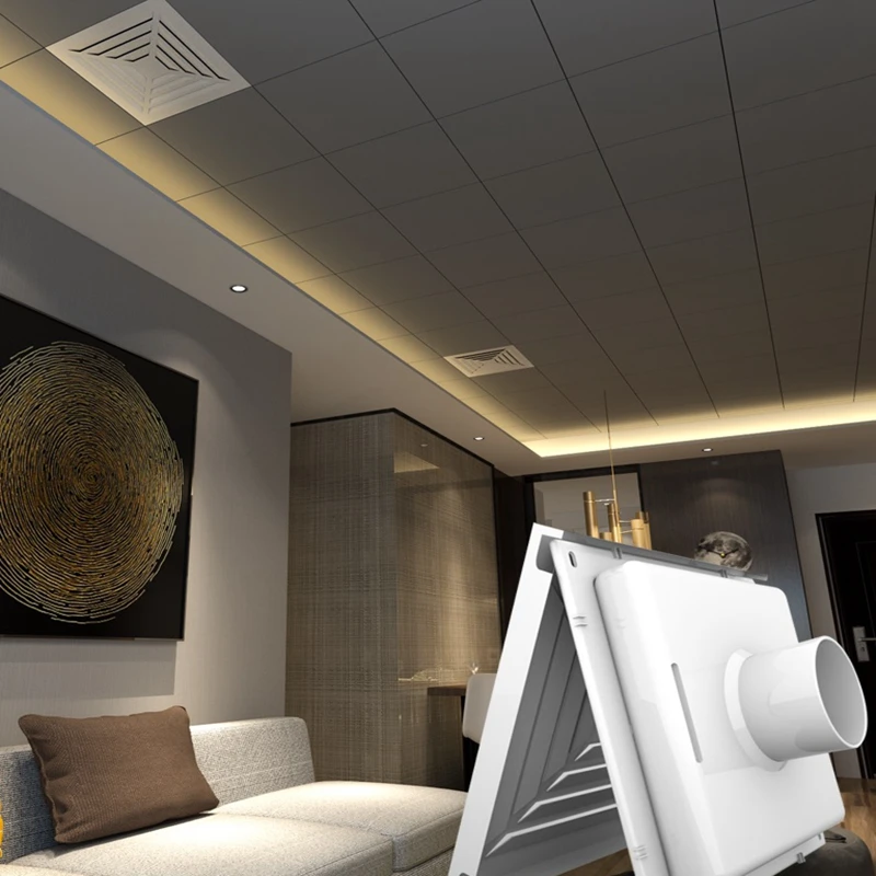 Square Vent-Duct Exhaust-Cover Grill Outlet Aluminum-Alloy Fresh Air Anti-Corrosion Easy-To-Install