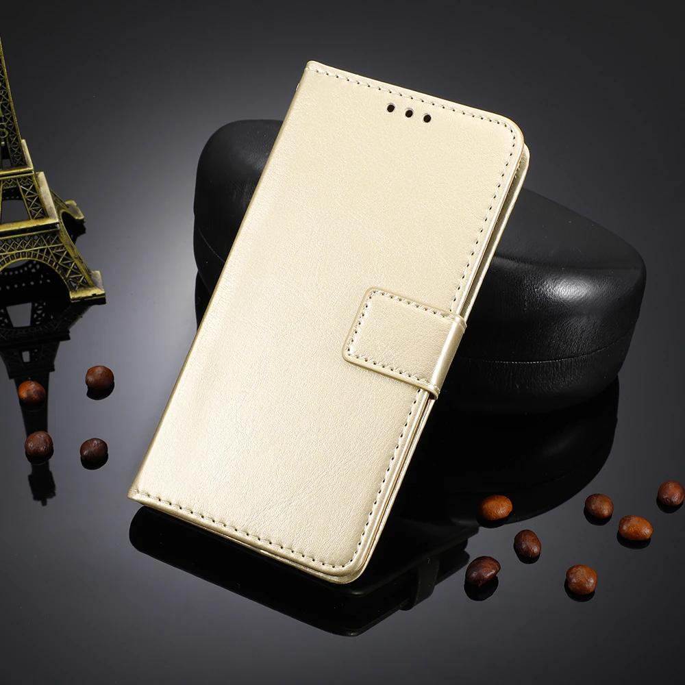 Для Asus ROG Phone 2 чехол с узором Crazy Horse из искусственной кожи книжка подставкой