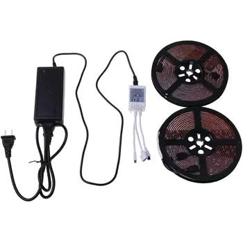 

Flexible Strip Light 5050 RGB LED SMD Remote Fairy Lights for Room Party Bar Q0KF