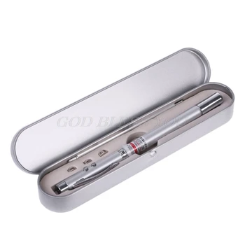 

5 in 1 Power Point Telescopic Red Laser Pointer Pen Teaching Tool Ball LED Light