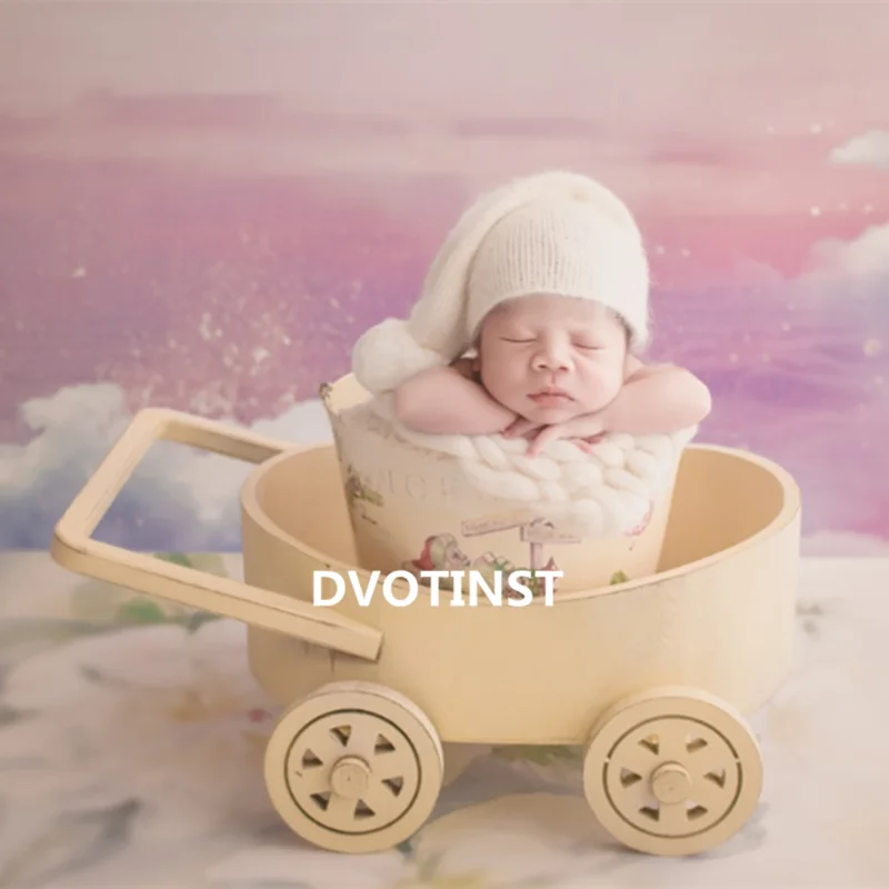 Dvotinst реквизит для фотосъемки новорожденных малышей Ретро деревянная позирующая