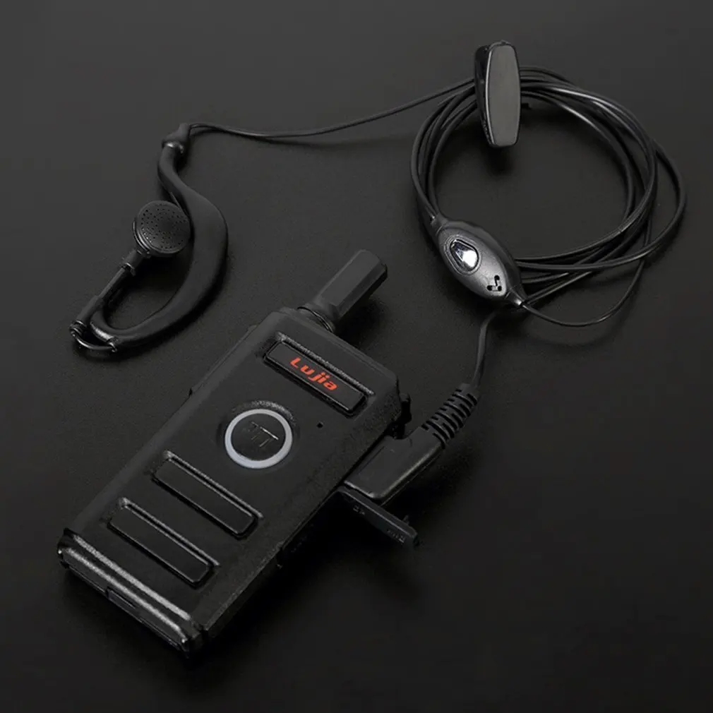 Портативный Mini 2 Pin к Тип заглушка наушник bluetooth гарнитуры проводные наушники с микрофоном Универсальный Ушные крючки для переносного приемо-передатчика