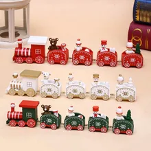 Рождественские украшения, пять узлов, маленький поезд, Рождественский мультфильм, детские подарки, деревянные оконные украшения