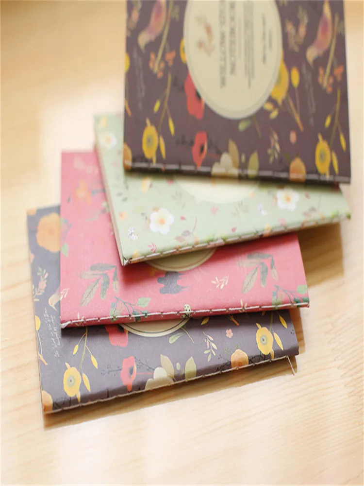 3 шт. Южная Корея канцелярские товары Южная Корея Цветок Птица цвет карман Маленькая книга taobao подарок 64K ноутбук по индивидуальному заказу