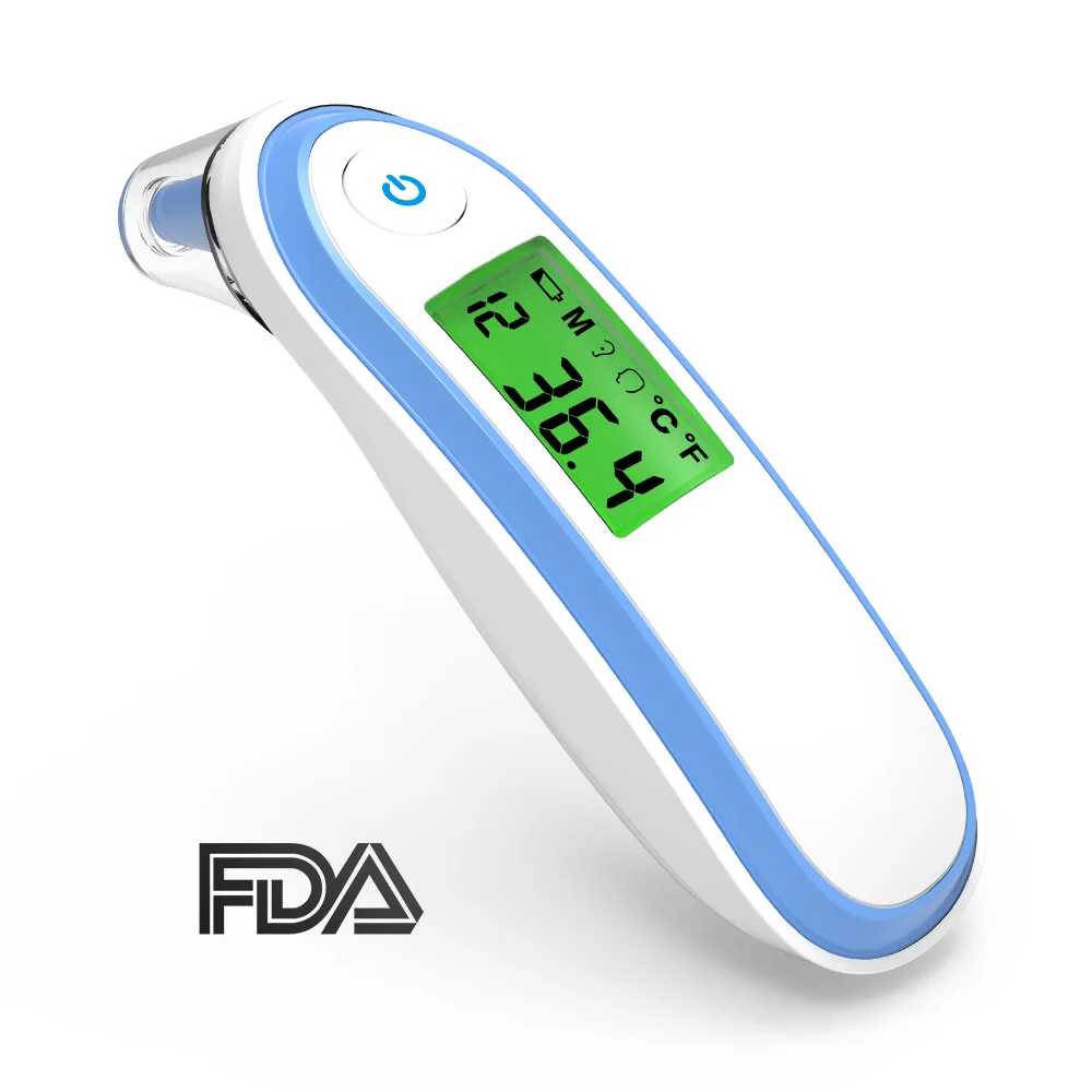 BOXYM-termómetro médico infrarrojo para el hogar, medidor Digital de temperatura corporal sin contacto para bebés y adultos