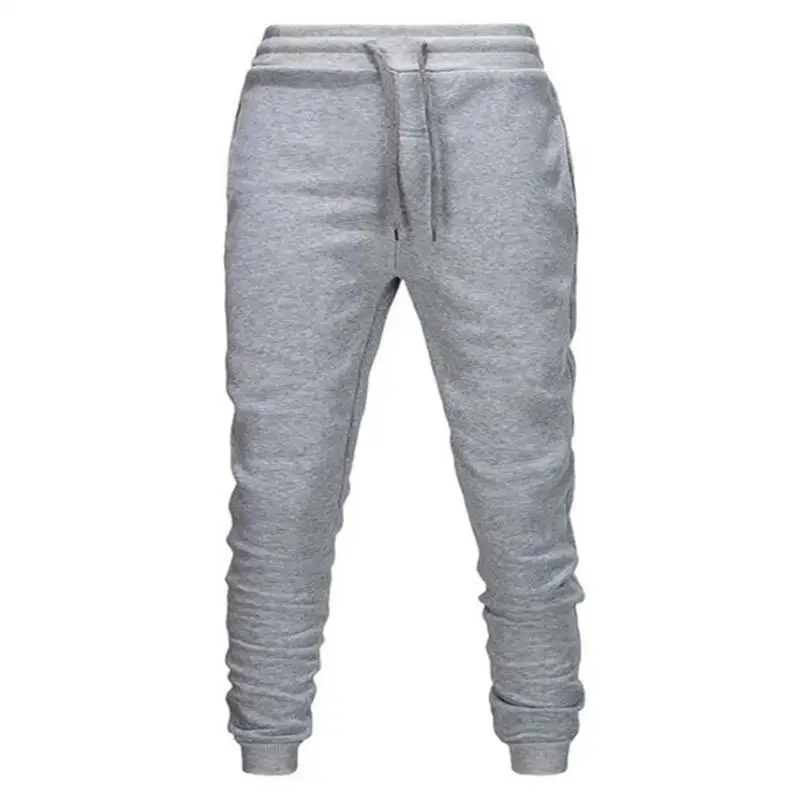 pantalones de marca para hombres, casuales, deportivosdivertido, Jogger gris, algodn elstico, entrenamiento de fitness