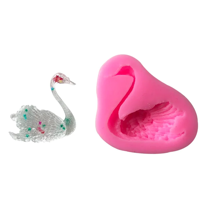 Lace Mold DIY Fondant Cake Chocolate Candy Kitchen Baking Utensils Tools Beautiful Swan Sugar Molds Silicone |