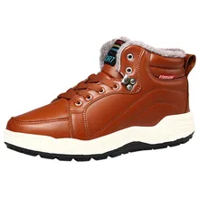 SAGACE/мужские ботинки; Мужская зимняя обувь размера плюс; Теплые ботильоны из кожи; сезон зима-осень; ботинки на шнуровке; мужские плюшевые кроссовки; Мужская обувь; s