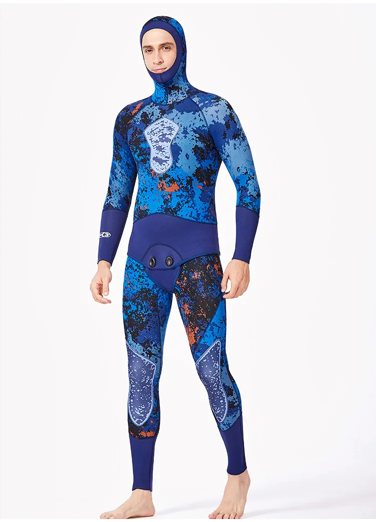 DIVE& SAIL, мужской неопреновый гидрокостюм 3 мм, женский комбинезон, куртка, свободный, для подводной охоты, водолазный костюм с капюшоном, для сёрфинга, гидрокостюм J