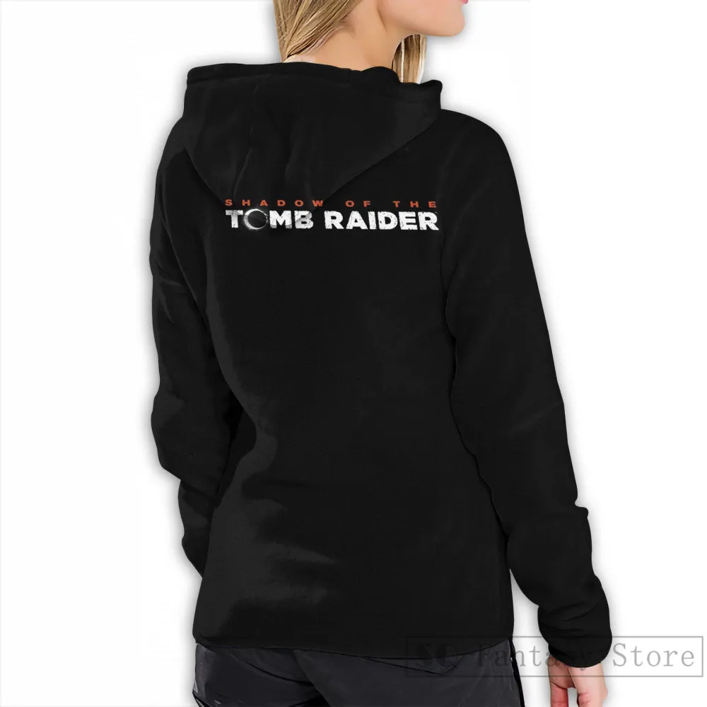Мужские толстовки, свитшоты для женщин funny SHADOW OF THE TOMB RAIDER [White] Повседневная Толстовка с принтом