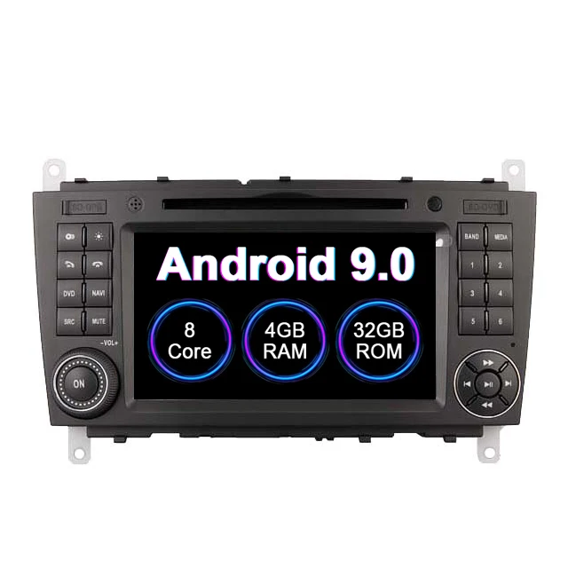 JetaLon S300 ANDROID 9 0 2din автомобильный Радио мультимедийный плеер навигация для MERCEDES-BENZ C