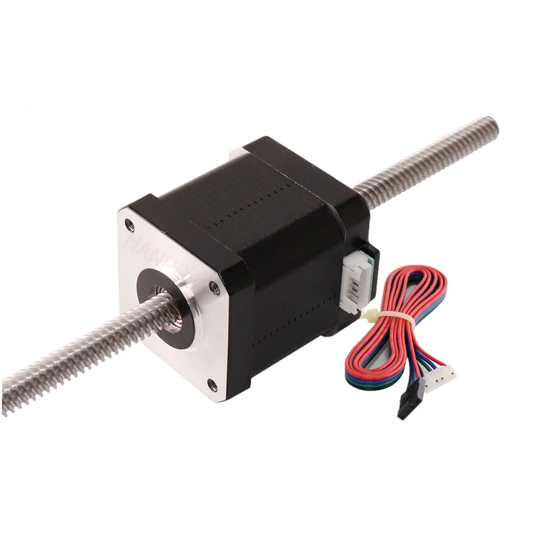 Moteur Pas à Pas Nema 17 Avec Vis Mère T8 - 100 Mm De Long, 1.3 A, 28 N.cm, Pour Imprimantes 3D Et Machines CNC